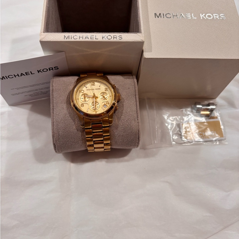 Michael Kors Gold Chronograph Watch